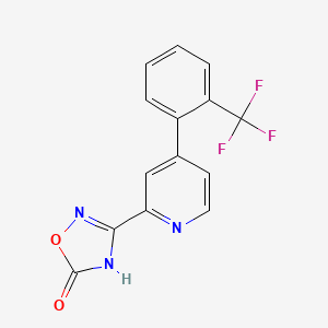 B1418252 3-[4-(2-Trifluoromethylphenyl)-pyridin-2-yl]-4H-[1,2,4]oxadiazol-5-one CAS No. 1219453-93-6