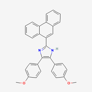 4,5-Bis(4-methoxyphenyl)-2-(phenanthren-9-YL)-1H-imidazole