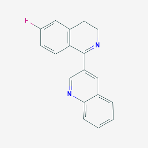 3-(6-Fluoro-3,4-dihydroisoquinolin-1-yl)quinoline