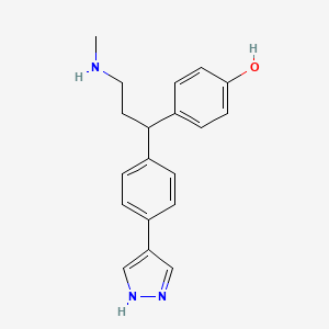 Phenol, 4-[3-(methylamino)-1-[4-(1H-pyrazol-4-yl)phenyl]propyl]-