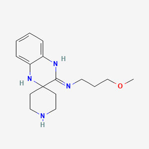 B1418256 N-(3-Methoxypropyl)-1'H-spiro[piperidine-4,2'-quinoxalin]-3'-amine CAS No. 1172571-84-4