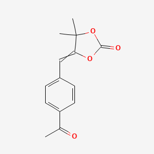 5-[(4-Acetylphenyl)methylidene]-4,4-dimethyl-1,3-dioxolan-2-one