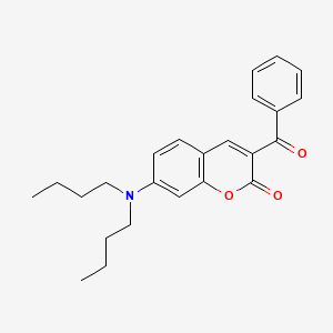 3-Benzoyl-7-(dibutylamino)-2H-1-benzopyran-2-one