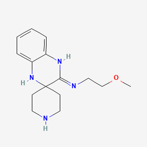 B1418259 N-(2-Methoxyethyl)-1'H-spiro[piperidine-4,2'-quinoxalin]-3'-amine CAS No. 1171004-09-3