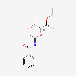 Ethyl 2-{[(1E)-N-benzoylethanimidoyl]oxy}-3-oxobutanoate