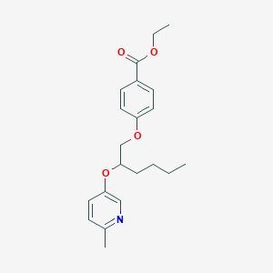 Ethyl 4-({2-[(6-methylpyridin-3-yl)oxy]hexyl}oxy)benzoate