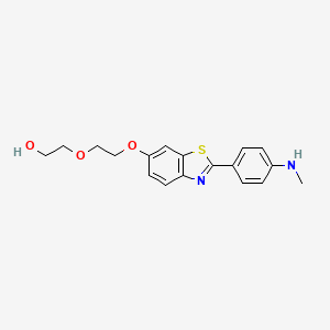 2-[2-({2-[4-(Methylamino)phenyl]-1,3-benzothiazol-6-yl}oxy)ethoxy]ethan-1-ol