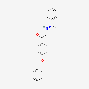 1-[4-(Benzyloxy)phenyl]-2-{[(1R)-1-phenylethyl]amino}ethan-1-one