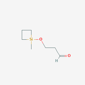 3-[(1-Methylsiletan-1-YL)oxy]propanal