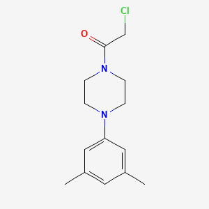 molecular formula C14H19ClN2O B14182657 2-Chloro-1-[4-(3,5-dimethylphenyl)piperazin-1-yl]ethan-1-one CAS No. 915373-80-7