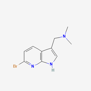 1H-Pyrrolo[2,3-b]pyridine-3-methanamine, 6-bromo-N,N-dimethyl-