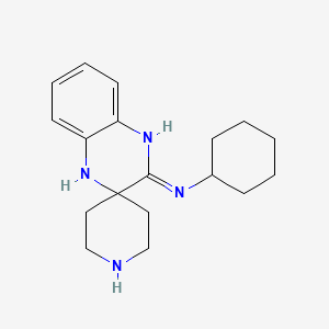 B1418269 N-Cyclohexyl-1'H-spiro[piperidine-4,2'-quinoxalin]-3'-amine CAS No. 1171632-48-6