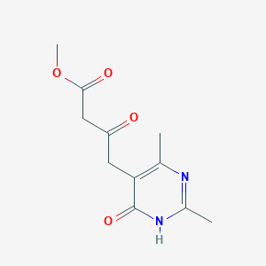 B1418270 Methyl 4-(4-hydroxy-2,6-dimethylpyrimidin-5-yl)-3-oxobutanoate CAS No. 1083282-70-5