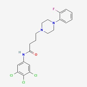 4-[4-(2-Fluorophenyl)piperazin-1-yl]-N-(3,4,5-trichlorophenyl)butanamide