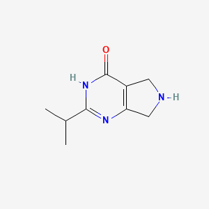 molecular formula C9H13N3O B1418278 2-异丙基-6,7-二氢-5H-吡咯并[3,4-d]嘧啶-4-醇 CAS No. 1220035-92-6