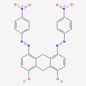 4,5-Bis[2-(4-nitrophenyl)hydrazinylidene]-9,10-dihydroanthracene-1,8(4H,5H)-dione