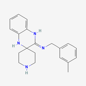 B1418281 N-(3-Methylbenzyl)-1'H-spiro[piperidine-4,2'-quinoxalin]-3'-amine CAS No. 1170107-93-3