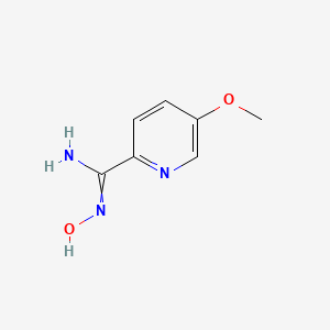 molecular formula C7H9N3O2 B1418292 N'-羟基-5-甲氧基吡啶-2-甲酰亚胺 CAS No. 327056-65-5