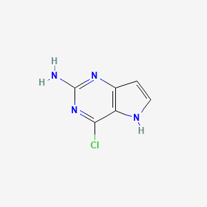 B1418295 4-Chloro-5H-pyrrolo[3,2-d]pyrimidin-2-amine CAS No. 943736-58-1