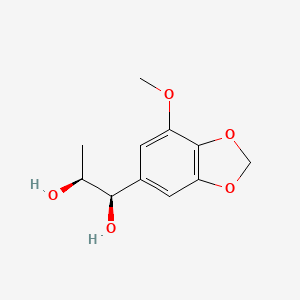 (1R,2S)-1-(7-Methoxy-2H-1,3-benzodioxol-5-yl)propane-1,2-diol