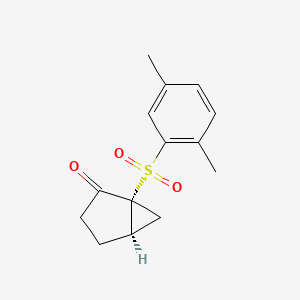 (1R,5R)-1-(2,5-Dimethylbenzene-1-sulfonyl)bicyclo[3.1.0]hexan-2-one