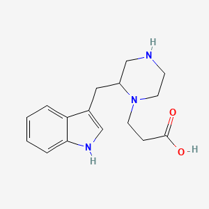 3-(2-((1H-Indol-3-YL)methyl)piperazin-1-YL)propanoic acid