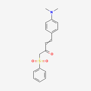 1-(Benzenesulfonyl)-4-[4-(dimethylamino)phenyl]but-3-en-2-one