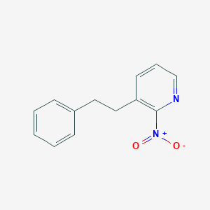 2-Nitro-3-(2-phenylethyl)pyridine