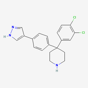 Piperidine, 4-(3,4-dichlorophenyl)-4-[4-(1H-pyrazol-4-yl)phenyl]-