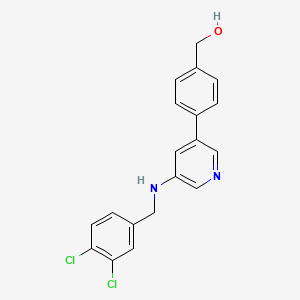 [4-(5-{[(3,4-Dichlorophenyl)methyl]amino}pyridin-3-yl)phenyl]methanol