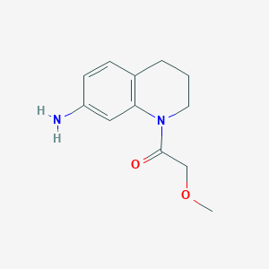 molecular formula C12H16N2O2 B1418327 1-(甲氧基乙酰基)-1,2,3,4-四氢喹啉-7-胺 CAS No. 1171346-38-5