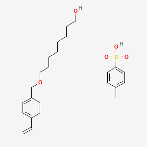 8-[(4-Ethenylphenyl)methoxy]octan-1-ol;4-methylbenzenesulfonic acid