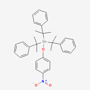 (4-Nitrophenoxy)tris(2-phenylpropan-2-yl)stannane