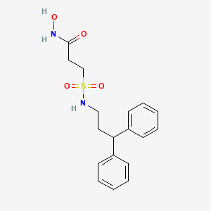 3-[(3,3-Diphenylpropyl)sulfamoyl]-N-hydroxypropanamide