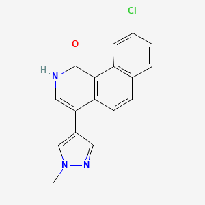 9-Chloro-4-(1-methyl-1h-pyrazol-4-yl)benzo[h]isoquinolin-1(2h)-one