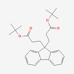 Di-tert-butyl 3,3'-(9H-fluorene-9,9-diyl)dipropanoate