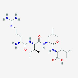 molecular formula C24H47N7O5 B14183461 N~5~-(Diaminomethylidene)-L-ornithyl-L-isoleucyl-L-leucyl-L-leucine CAS No. 918661-72-0