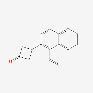 3-(1-Ethenylnaphthalen-2-yl)cyclobutan-1-one