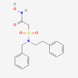 2-[Benzyl(2-phenylethyl)sulfamoyl]-N-hydroxyacetamide