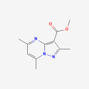 molecular formula C11H13N3O2 B1418347 2,5,7-三甲基吡唑并[1,5-a]嘧啶-3-羧酸甲酯 CAS No. 1158418-66-6