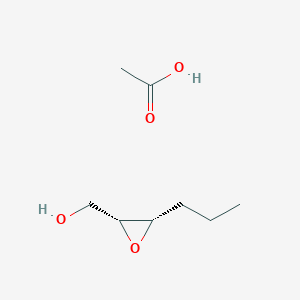 molecular formula C8H16O4 B14183481 acetic acid;[(2R,3S)-3-propyloxiran-2-yl]methanol CAS No. 865693-43-2