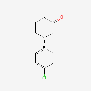 (3R)-3-(4-Chlorophenyl)cyclohexan-1-one