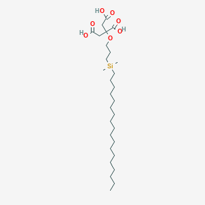 2-{3-[Dimethyl(octadecyl)silyl]propoxy}propane-1,2,3-tricarboxylic acid