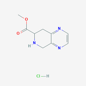 molecular formula C9H12ClN3O2 B1418351 5,6,7,8-四氢吡啶并[4,3-b]吡嗪-7-甲酸甲酯盐酸盐 CAS No. 264624-28-4