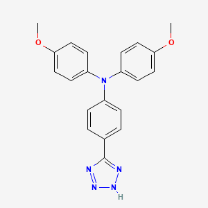 4-Methoxy-N-(4-methoxyphenyl)-N-[4-(2H-tetrazol-5-yl)phenyl]aniline