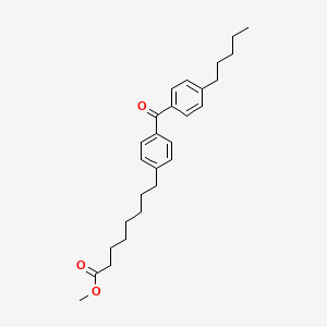 molecular formula C27H36O3 B14183529 Methyl 8-[4-(4-pentylbenzoyl)phenyl]octanoate CAS No. 918500-20-6