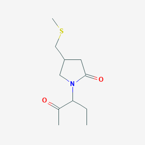 4-[(Methylsulfanyl)methyl]-1-(2-oxopentan-3-yl)pyrrolidin-2-one