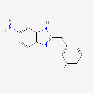 2-[(3-Fluorophenyl)methyl]-1H-benzimidazol-6-amine