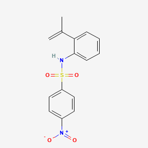 4-Nitro-N-[2-(prop-1-en-2-yl)phenyl]benzene-1-sulfonamide