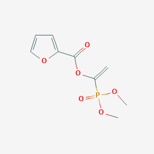 molecular formula C9H11O6P B14183573 1-(Dimethoxyphosphoryl)ethenyl furan-2-carboxylate CAS No. 916906-06-4